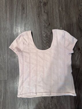Madewell Light Pink Scoop-Neck Short Sleeve Tee